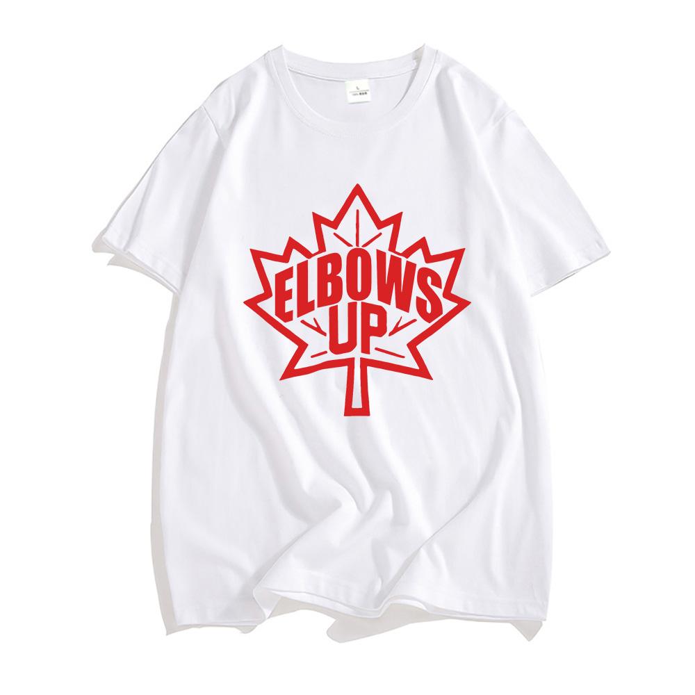 Elbows Up Canada Strong T-shir - Summer Clothing Women Canada incelemesi ve fiyatı