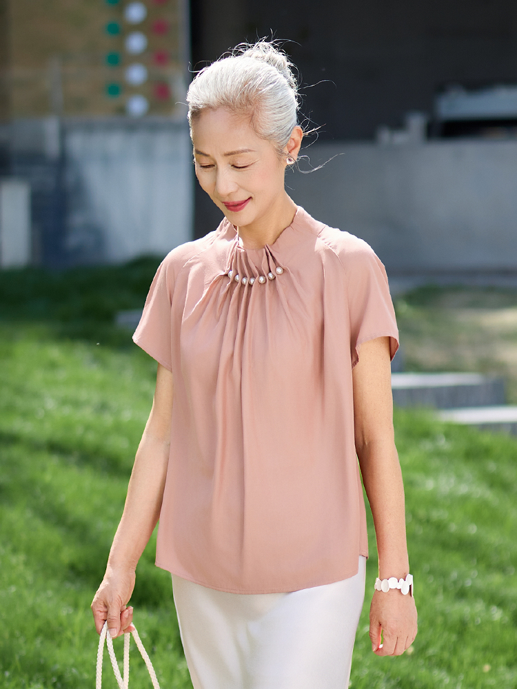 Muzhi Fashionable Short Sleeve - Summer Clothing For Women Over 50 incelemesi ve fiyatı