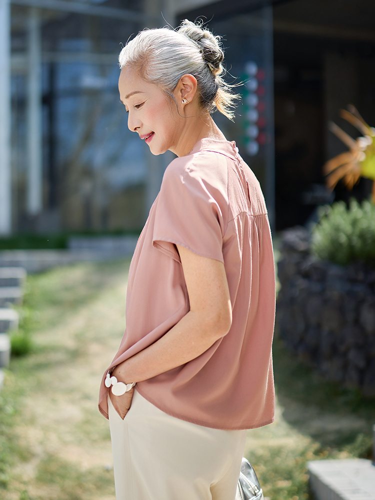 Muzhi Fashionable Short Sleeve - Summer Clothing For Women Over 50 incelemesi ve fiyatı