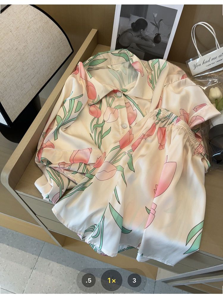Women Silk Satin Sweet Pajamas - Summer Clothing For Women Over 50 incelemesi ve fiyatı