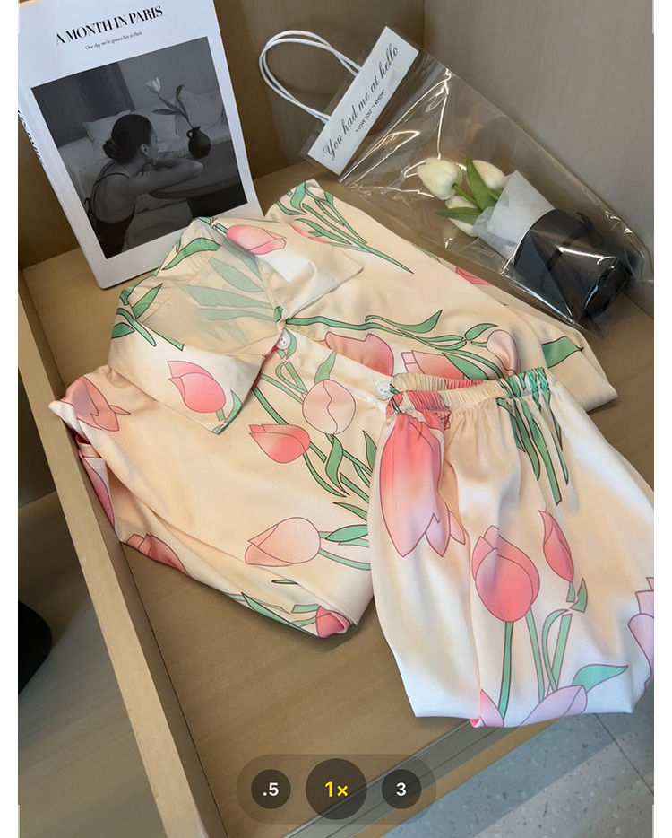 Women Silk Satin Sweet Pajamas - Summer Clothing For Women Over 50 incelemesi ve fiyatı