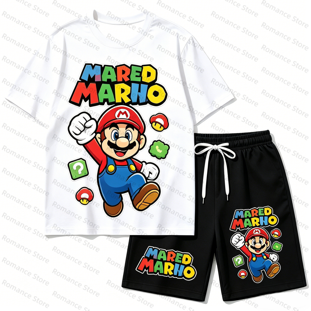 Kids Cartoon T-Shirt And Short - Summer Clothing For Baby Boy incelemesi ve fiyatı