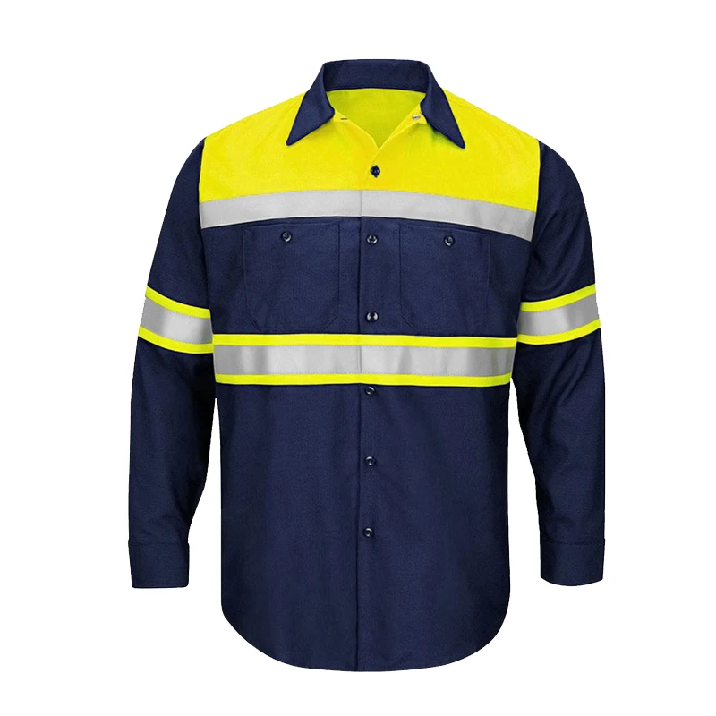 Men Shirt Long Sleeve 100% Cot - Summer Hi Vis Clothing incelemesi ve fiyatı