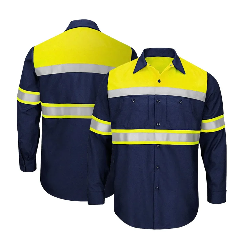Men Shirt Long Sleeve 100% Cot - Summer Hi Vis Clothing incelemesi ve fiyatı