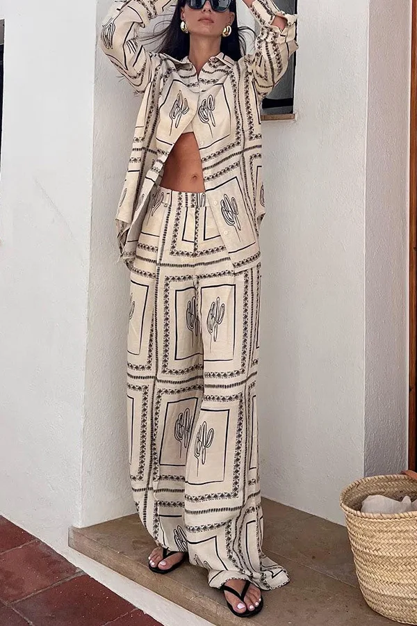 Printed Shirts Two Piece Set W - Summer Clothing For Women incelemesi ve fiyatı