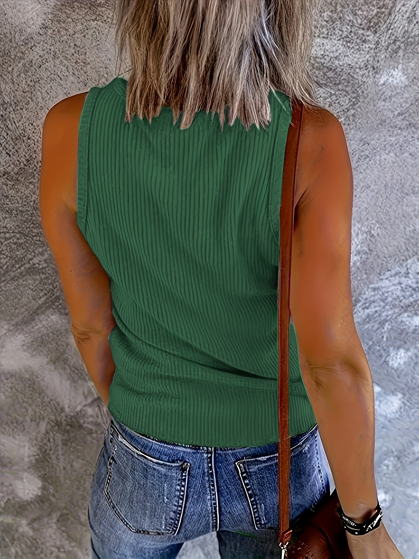 Plus Size Women Green Ribbed K - Summer Upf Clothing incelemesi ve fiyatı