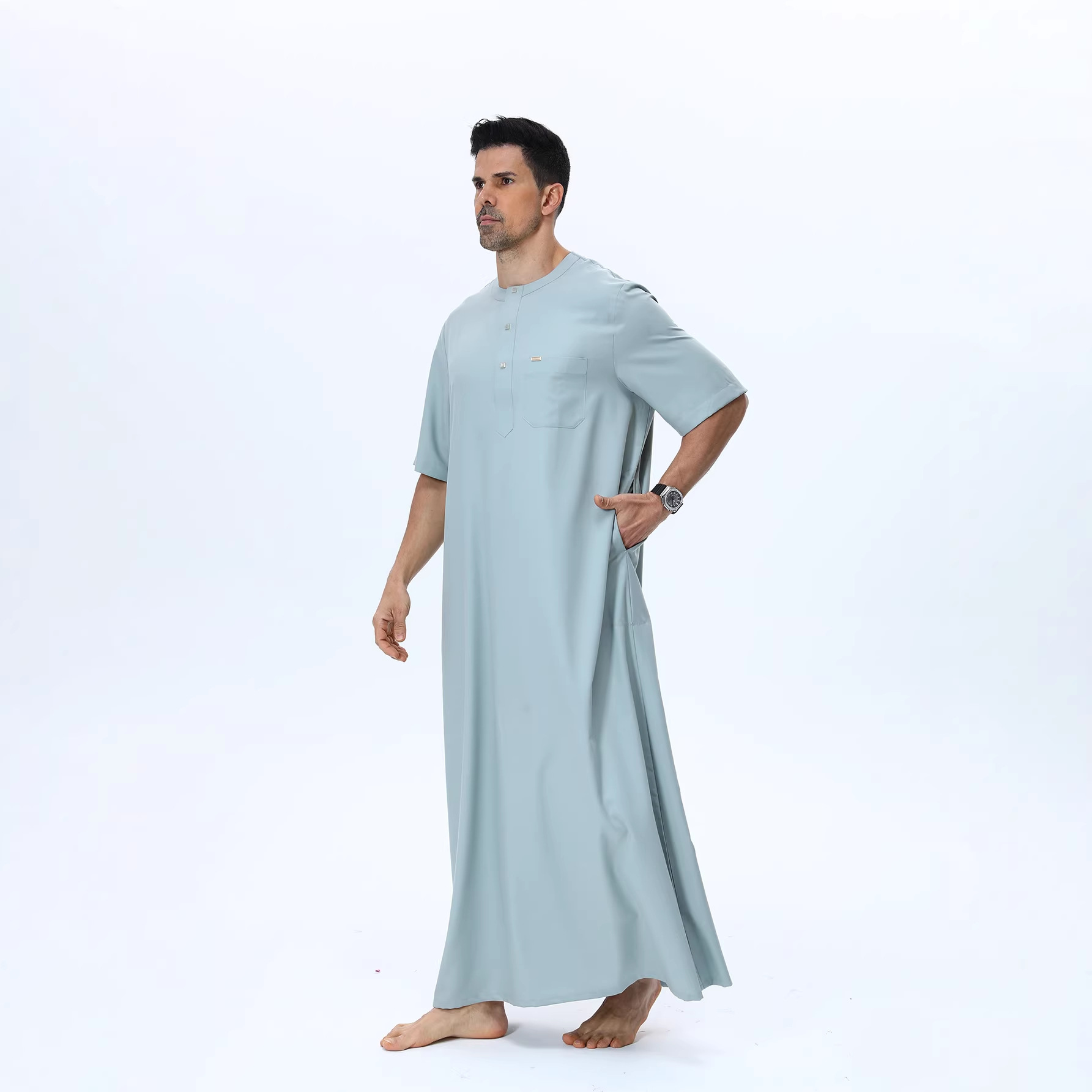 Muslim Men Abaya Kaftan Pakist - Summer Clothing Pakistan incelemesi ve fiyatı