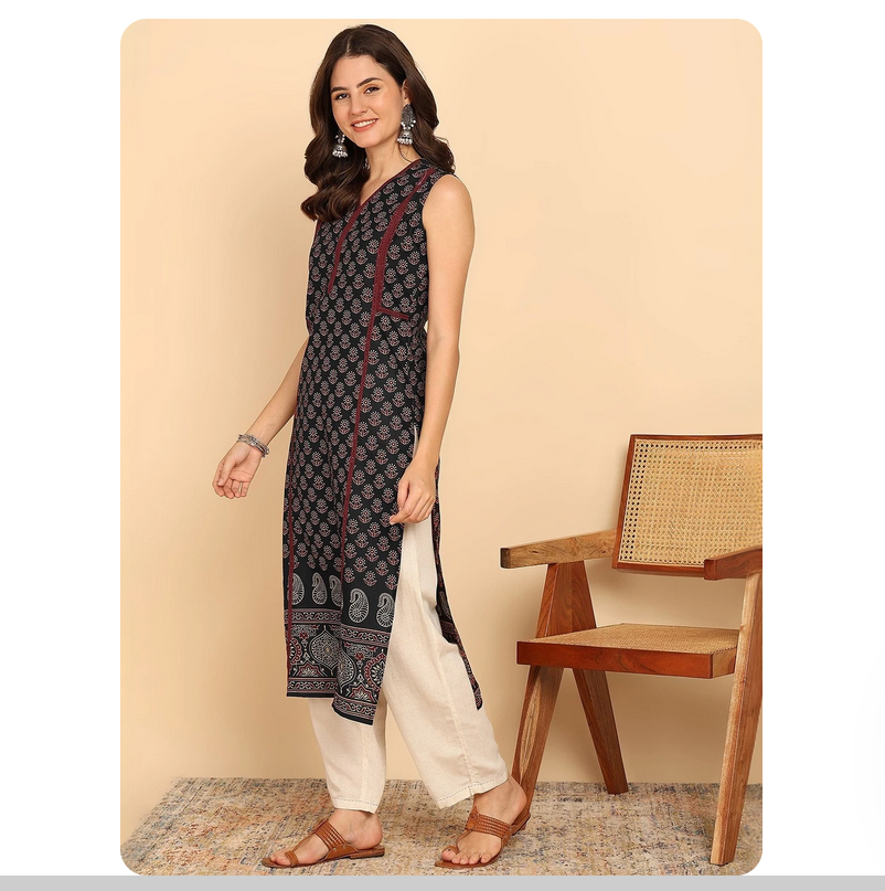 Indian ethnic style printed pu - Summer Clothing Pakistan incelemesi ve fiyatı