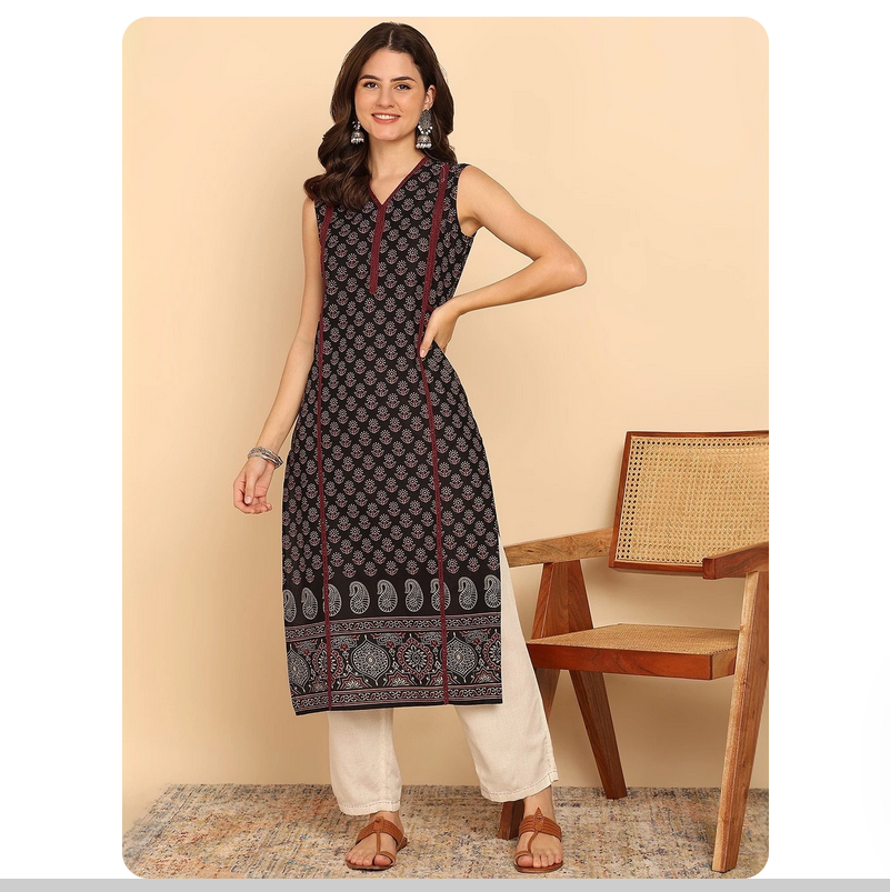 Indian ethnic style printed pu - Summer Clothing Pakistan incelemesi ve fiyatı
