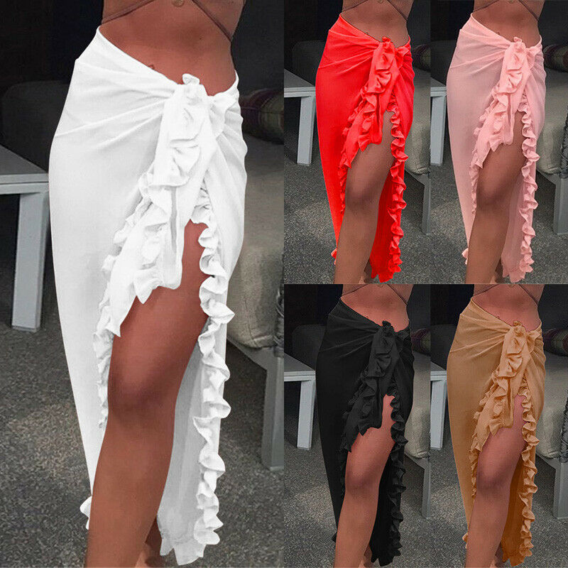 Women Sexy Sheer Bikini Cover  - Sarong Pareo Wrap incelemesi ve fiyatı