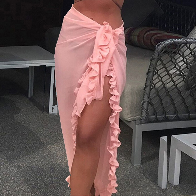Women Sexy Sheer Bikini Cover  - Sarong Pareo Wrap incelemesi ve fiyatı