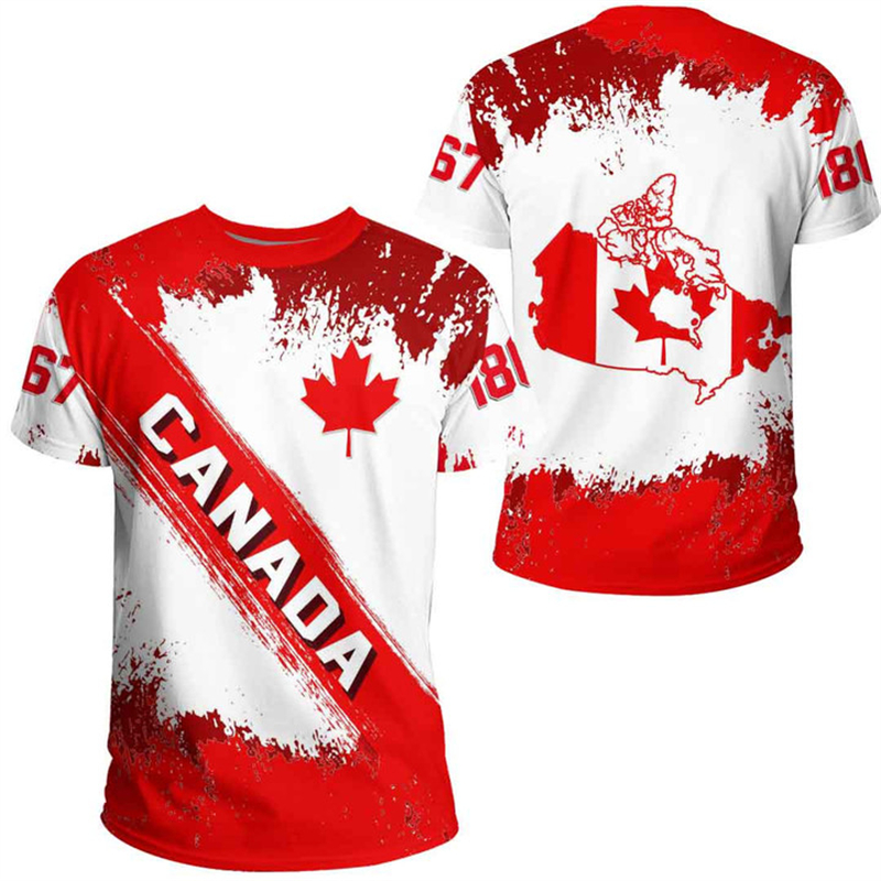 Canada Day T-shirt Canadian Fl - Summer Clothing Women Canada incelemesi ve fiyatı