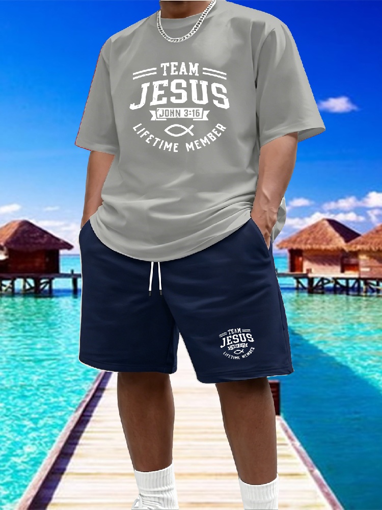 Men's Casual 2 Piece Outfit, P - Summer Outdoor Clothing incelemesi ve fiyatı