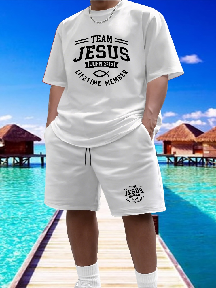 Men's Casual 2 Piece Outfit, P - Summer Outdoor Clothing incelemesi ve fiyatı